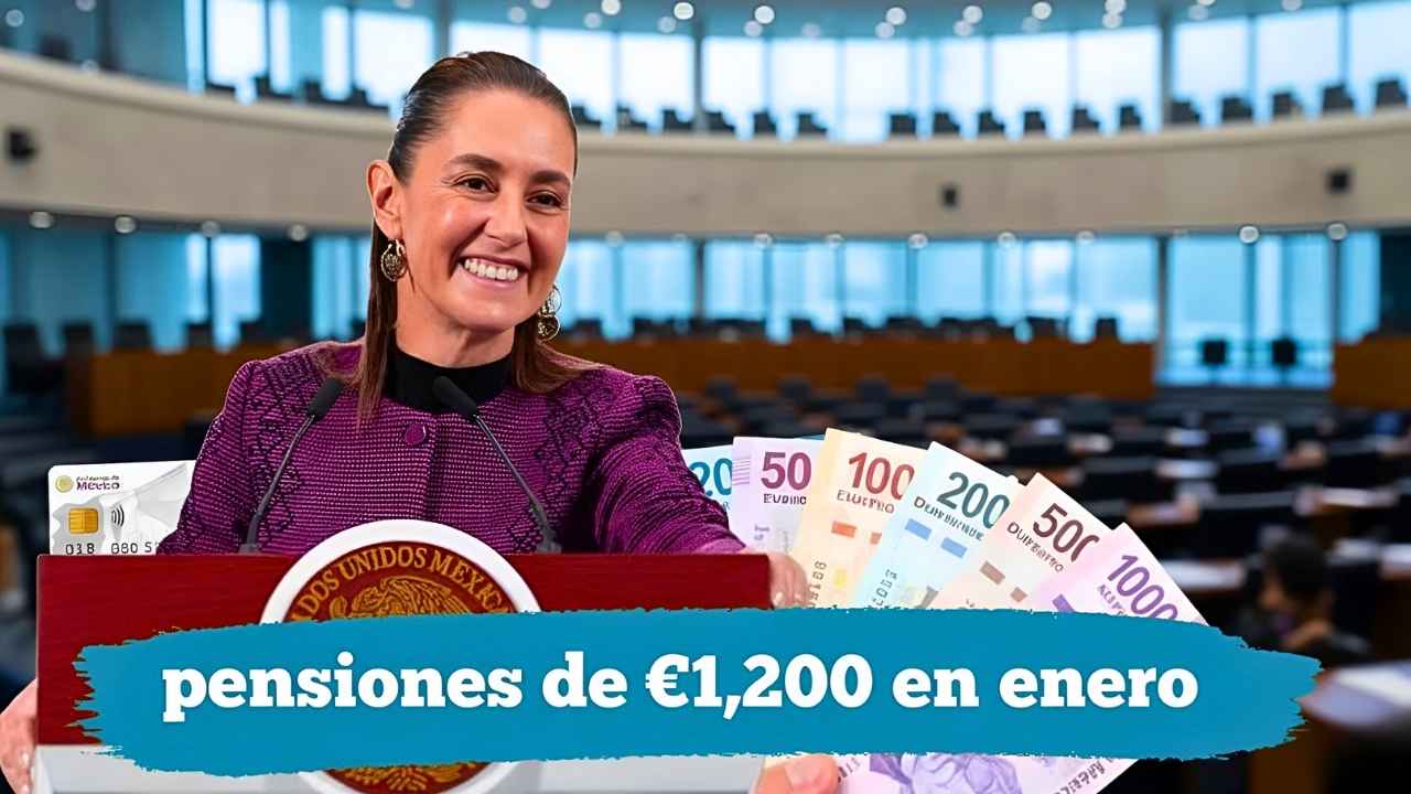 pensiones de €1,200 en enero-febrero 2026, quién califica y cómo solicitar en línea